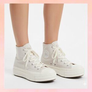 Converse Chuck Taylor All Star High Top Sneakers – White – Size 8.5